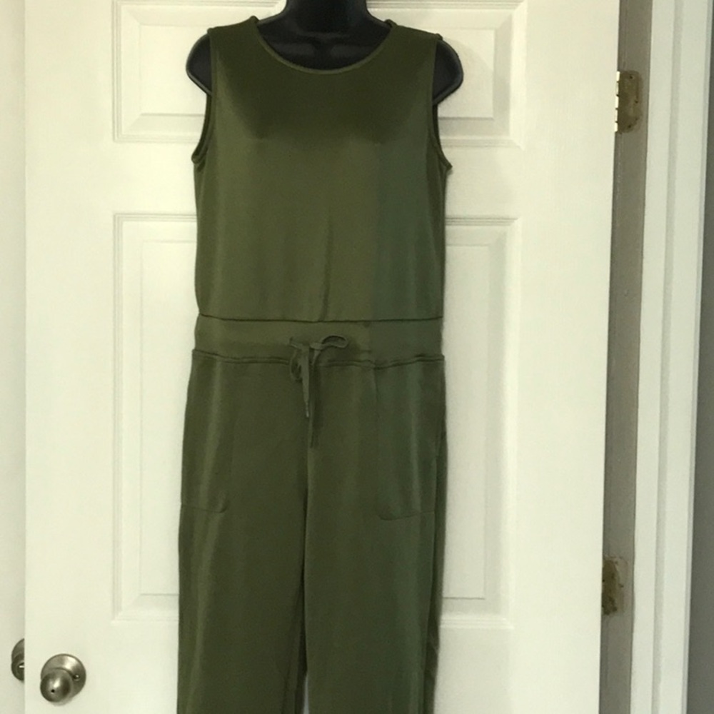 One-piece Olive Green Jumpsuit L